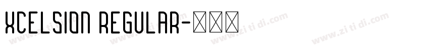 Xcelsion Regular字体转换